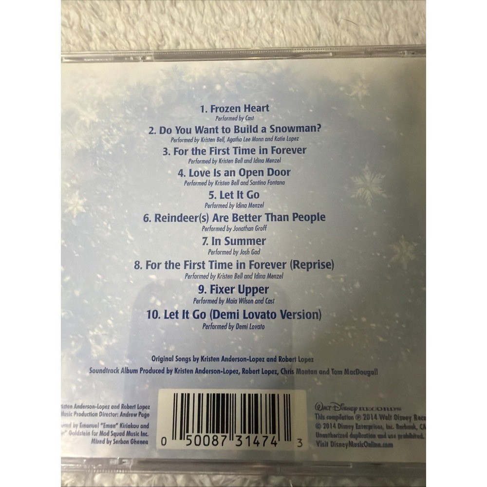 Walt Disney Records Frozen The Songs Collector's Edition CD Sticker Anna Olaf - Picture 3 of 12